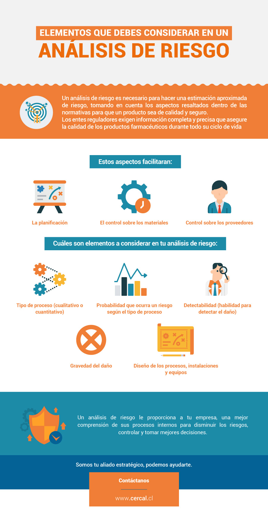 Infografía Elementos Que Debes Considerar En Un Análisis De Riesgo Cercal Group 3584